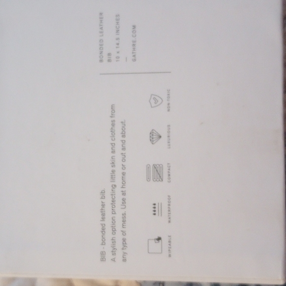 GATHRE leather bib - Picture 3 of 4